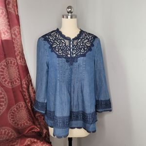 Holding Horses Top Blue Size 6